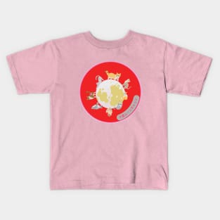 Full Moon Chiba Cats And Kittens By Abby Anime(c) Kids T-Shirt